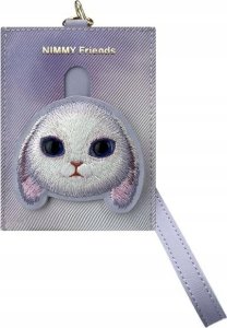iLike Nimmy Zestaw 3w1 torebka na telefon + portfel + etui na lokalizator fioletowy Big Eyed Pet 2.0 Rabbit 2