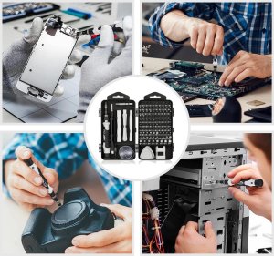 Digi ZESTAW ŚRUBOKRĘTÓW PRECYZYJNYCH UNIWERSALNE WKRĘTAKI TORX BITY ETUI 115el 16