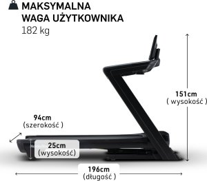 NordicTrack Bieżnia elektryczna commercial 1250 z dotykowym wyświetlaczem 12