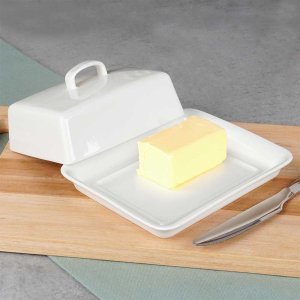 Maselniczka Vilde MASELNICZKA MASELNICA CERAMICZNA BIAŁA 139680 5
