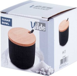 Vilde CUKIERNICA CUKIERNICZKA CERAMICZNA Z ŁYŻECZKĄ CZARNA 139681 6