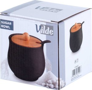 Vilde CUKIERNICA CUKIERNICZKA CERAMICZNA Z ŁYŻECZKĄ CZARNA 139683 6
