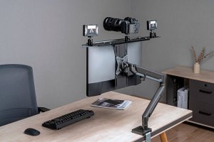 Mozos MOZOS VS1-L UCHWYT PÓŁKA NA MONITOR VESA 4