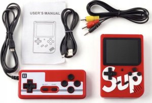 OEM Konsola Retro Mini 400 Gier, przenośna + PAD dla dwóch graczy 4
