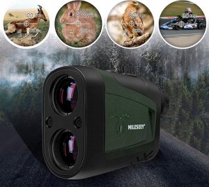 Dalmierz Mileseey DALMIERZ LASEROWY MYŚLIWSKI LORNETKA LUNETA GOLFOWA POMIAR KĄTA 6xZOOM ETUI 4