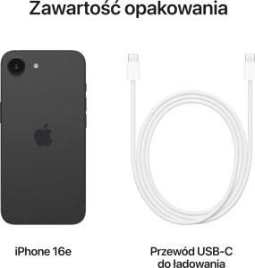 Smartfon Apple iPhone 16e 5G 8/512GB Czarny (MD1X4) 9