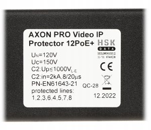 Acar Urządz. zabezpiecz. AXON PRO Video IP Protector 12 PoE+ W0042 5