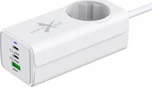 Ładowarka eXtremestyle Ładowarka Sieciowa Gan Evo 65W 2 Xusb-C+Usb+230V 12