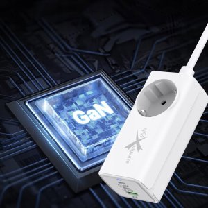Ładowarka eXtremestyle Ładowarka Sieciowa Gan Evo 65W 2 Xusb-C+Usb+230V 13