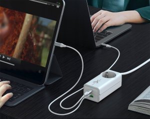 Ładowarka eXtremestyle Ładowarka Sieciowa Gan Evo 65W 2 Xusb-C+Usb+230V 9