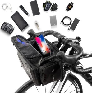 WildMan WILDMAN sakwa rowerowa na kierownicę na zamek GS6 4L ( 4" - 7") czarna 9