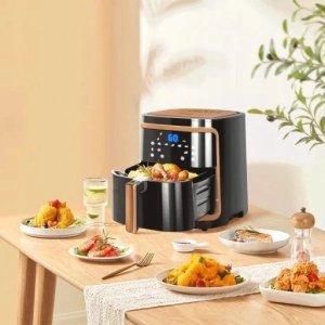 Frytkownica beztłuszczowa Aigostar  Frytkownica Beztłuszczowa Ava Gold 7L 1900W Air Fryer Xl Frytownica Lcd 4