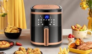 Frytkownica beztłuszczowa Aigostar  Frytkownica Beztłuszczowa Ava Gold 7L 1900W Air Fryer Xl Frytownica Lcd 5