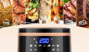 Frytkownica beztłuszczowa Aigostar  Frytkownica Beztłuszczowa Ava Gold 7L 1900W Air Fryer Xl Frytownica Lcd 10