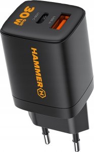 Ładowarka Hammer Ładowarka Sieciowa Hammer 30W Pd Usb Typ-C Rapidcharge Duo 5