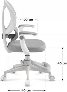 MarkAdler Fotel Obrotowy Krzesło Dla Dzieci Młodzieży Mark Adler Junior 4.5 Grey 3