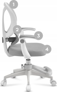 MarkAdler Fotel Obrotowy Krzesło Dla Dzieci Młodzieży Mark Adler Junior 4.5 Grey 10