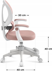 MarkAdler Fotel Obrotowy Krzesło Dla Dzieci Młodzieży Mark Adler Junior 4.5 Pink 2