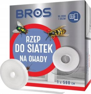 Bros Bros Rzep do moskitier siatek 5,6m Biały samoprzylepny łatwy montaż 2