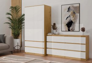 Topeshop Szafa Malwa SS-90 ARTISAN BIEL 2