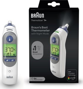 Termometr Braun Braun IRT6525 termometr elektroniczny Termometr kontaktowy Biały Ucho Przyciski 18