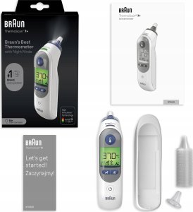 Termometr Braun Braun IRT6525 termometr elektroniczny Termometr kontaktowy Biały Ucho Przyciski 19