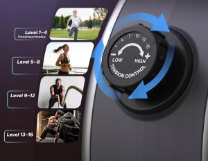 Wioślarz Merach MERACH Wioślarz do 160 kg do domu magnetyczny Bluetooth 16 poziomami oporu 6