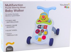LeanToys Interaktywny Chodzik Pchacz Kierownica Światła Dźwięki 3