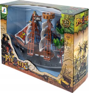 LeanToys Okręt Piracki Statek Piraci Pirat Łódź + Figurki 5