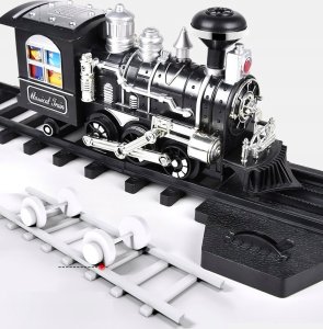 click4TOYS Kolejka Elektryczna Duży Tor Lokomotywa Pociąg Dym 13