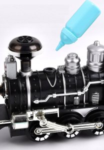 click4TOYS Kolejka Elektryczna Duży Tor Lokomotywa Pociąg Dym 14