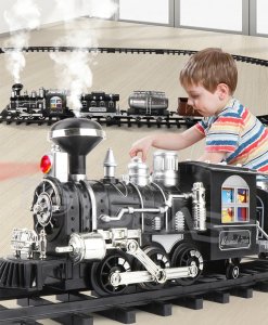 click4TOYS Kolejka Elektryczna Duży Tor Lokomotywa Pociąg Dym 2