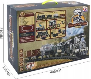 click4TOYS Kolejka Elektryczna Duży Tor Lokomotywa Pociąg Dym 5