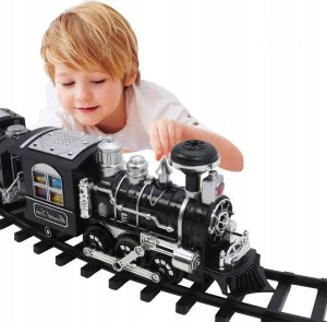 click4TOYS Kolejka Elektryczna Duży Tor Lokomotywa Pociąg Dym 6