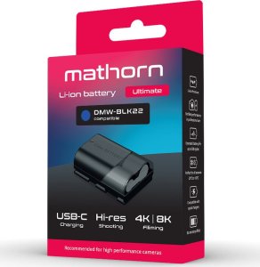 Mathorn Bateria Mathorn MB-254 Ultimate 2600mAh USB-C zamiennik DMW-BLK22 (Nowość!) 2