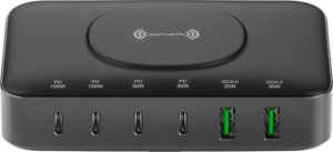 Ładowarka 4smarts 4smarts Stacja ładująca 7w1 100W         z ładowaniem bezprzewodowym czarno-szary/black-grey 540571 5