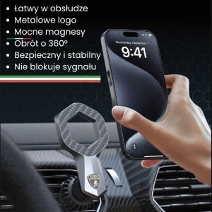 GSM City Magnetyczny Uchwyt Lamborghini Urus D8   do kratki czarny 13