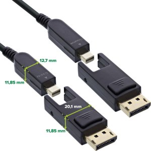 Kabel InLine DisplayPort Mini - DisplayPort 30m czarny 2