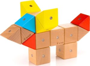 AIG Klocki Magnetyczne WABI Zestaw Edukacyjny 120 el. + tacka magnetyczna WABI Pad 16