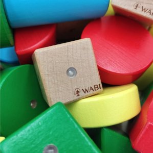 AIG Klocki Magnetyczne WABI Zestaw Edukacyjny 120 el. + tacka magnetyczna WABI Pad 8