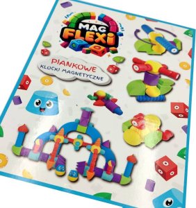 AIG Magnetyczne piankowe klocki - MagFlexi - 100 el. 10