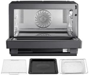 Kuchenka mikrofalowa Midea Microwave oven | MSO25H | Free standing | 25 L | 1000 W | Convection | Grill | Black 3