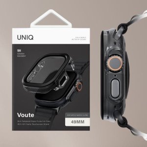 Uniq Etui UNIQ Voute do Apple Watch Ultra     49mm szkło hartowane czarny 10