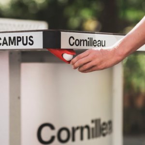 Stół do tenisa stołowego Cornilleau Stół tenisowy Campus 510m outdoor Cornilleau niebieski 14