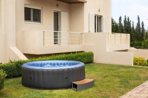 SPA ogrodowe MSpa Basen z hydromasażem dmuchane Bergen 8 osób SPA Bąbelki 25