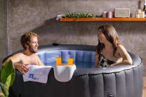 SPA ogrodowe MSpa Basen z hydromasażem dmuchane Bergen 8 osób SPA Bąbelki 29