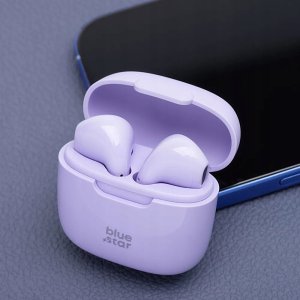 Słuchawki Bluestar słuchawki bezprzewodowe bluetooth TWS FI7 fioletowe 3