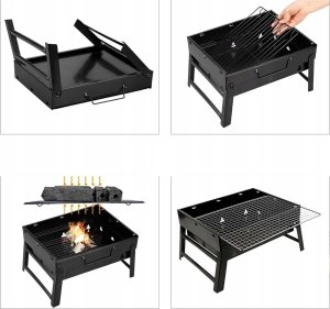 Grill ogrodowy turystyczny składany RC-K-933 czarny 23
