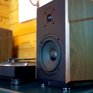 Kolumna Fenda Głośniki półkowe kolumny podstawkowe Laudberg M1 2.0 do telewizora 120W HDMI ARC 5