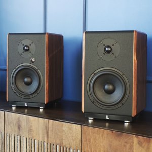 Kolumna Fenda Głośniki półkowe kolumny podstawkowe Laudberg M1 2.0 do telewizora 120W HDMI ARC 6
